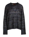 Missoni Woman Sweater Black Size 10 Viscose, Alpaca Wool, Polyamide, Wool In Multi