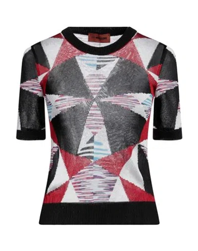 Missoni Woman Sweater Black Size 10 Viscose, Cotton, Polyamide