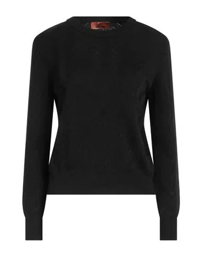 Missoni Woman Sweater Black Size 10 Wool, Viscose