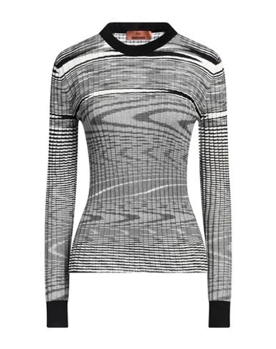 Missoni Woman Sweater Black Size 4 Cashmere, Silk