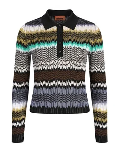 Missoni Woman Sweater Black Size 6 Viscose, Cotton, Elastane, Polyamide