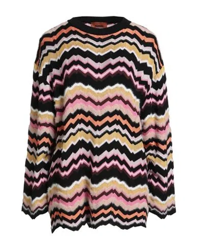 Missoni Woman Sweater Black Size 6 Viscose, Wool, Polyamide