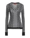 Missoni Woman Sweater Black Size 6 Wool, Viscose