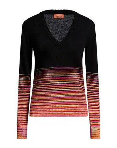 Missoni Woman Sweater Black Size 8 Cashmere