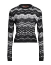 Missoni Woman Sweater Orange Size 8 Viscose In Black