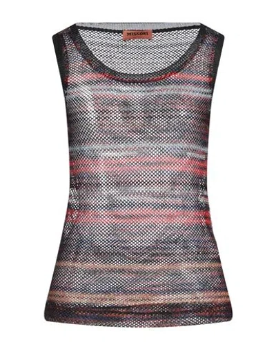 Missoni Woman Sweater Black Size L Viscose, Cupro, Polyester
