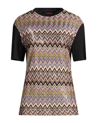 Missoni Woman Sweater Black Size M Cotton, Viscose