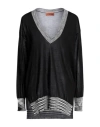 MISSONI MISSONI WOMAN SWEATER BLACK SIZE S SILK, POLYAMIDE, ELASTANE