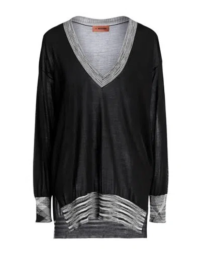 Missoni Woman Sweater Black Size M Silk, Polyamide, Elastane