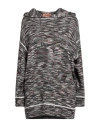 Missoni Woman Sweater Black Size M Wool, Viscose, Polyamide, Polyurethane In Black