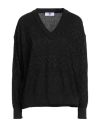Missoni Woman Sweater Black Size Xl Cotton, Viscose, Metallic Fiber In Black