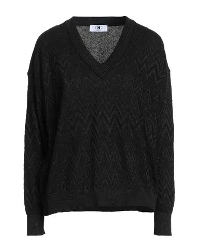 Missoni Woman Sweater Black Size Xl Cotton, Viscose, Metallic Fiber