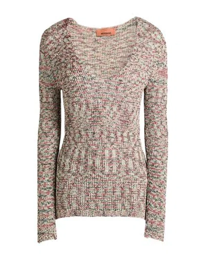 Missoni Woman Sweater Brick Size 8 Viscose, Wool, Polyamide In Multi