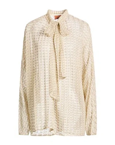 Missoni Woman Sweater Bronze Size 4 Viscose, Metallic Fiber In Brown