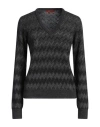 Missoni Woman Sweater Charcoal Size 8 Cashmere In Grey