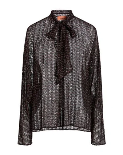 Missoni Woman Sweater Copper Size 10 Viscose, Metallic Fiber In Brown
