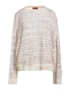 Missoni Woman Sweater Cream Size 8 Viscose, Alpaca Wool, Polyamide, Wool