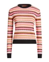 Missoni Woman Sweater Fuchsia Size 10 Cotton, Viscose In Multi