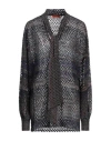 Missoni Woman Sweater Lead Size 0 Viscose, Cupro, Polyester In Grey