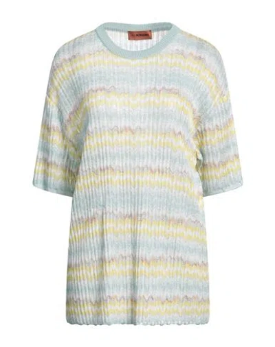 Missoni Woman Sweater Light Green Size 10 Viscose
