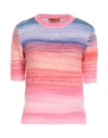Missoni Woman Sweater Lilac Size 0 Wool, Polyamide, Alpaca Wool, Mohair Wool In Purple