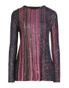 Missoni Sequin-embellished Striped Jumper In Magenta