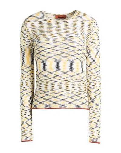 Missoni Woman Sweater Marigold Size 10 Cashmere, Wool In Yellow