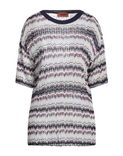 Missoni Woman Sweater Navy Size 4 Viscose