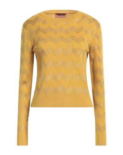 Missoni Woman Sweater Ocher Size 4 Wool, Viscose, Polyamide In Yellow