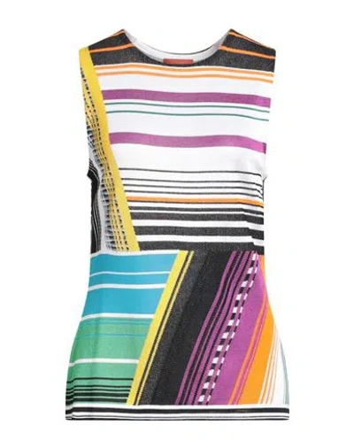 Missoni Woman Sweater Off White Size 12 Rayon, Cotton, Polyester