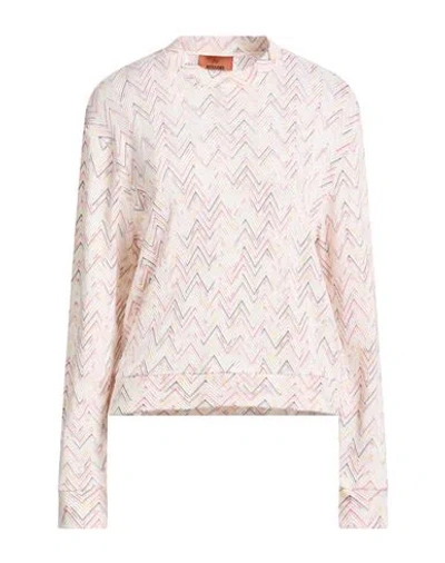 Missoni Woman Sweater Off White Size M Wool, Viscose In Multi