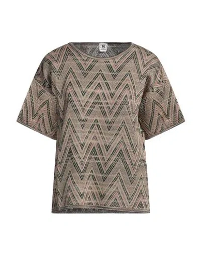 Missoni Woman Sweater Antique Rose Size M Viscose, Wool, Metallic Fiber, Polyamide In Pink