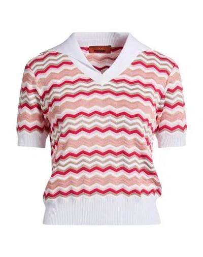 Missoni Woman Sweater Pink Size 6 Cotton, Viscose In Multi