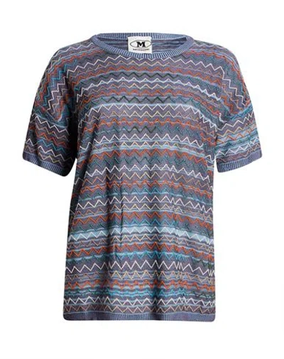 Missoni Woman Sweater Purple Size Xl Cotton, Viscose, Wool