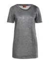 Missoni Woman Sweater Silver Size 10 Viscose, Cupro, Polyester In Gray