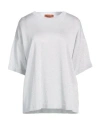 Missoni Round Neck Oversized T-shirt In Silver