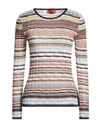 Missoni Ribbed Striped Cotton-blend Sweater In Multi