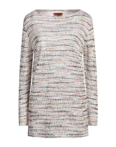 Missoni Woman Sweater White Size 4 Viscose, Wool, Polyamide