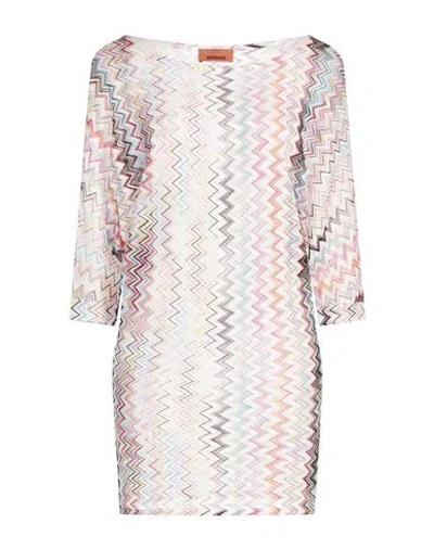 Missoni Woman Sweater White Size 6 Viscose, Polyester In Multi
