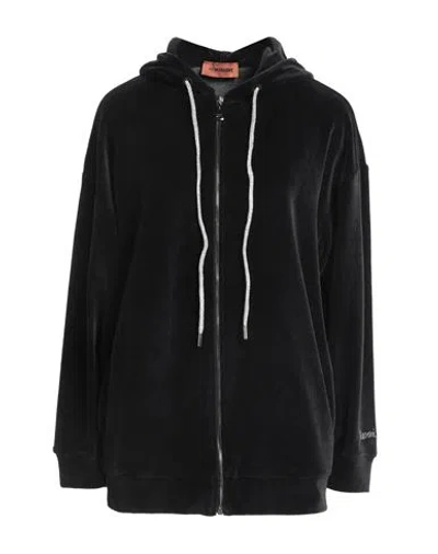 Missoni Woman Sweatshirt Black Size 6 Cotton, Polyamide, Viscose