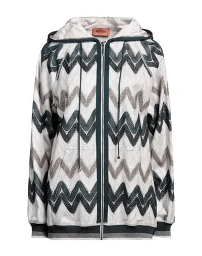 Missoni Woman Sweatshirt Deep Teal Size Xl Viscose, Cupro, Polyester In Green