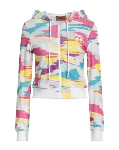 Missoni Woman Sweatshirt White Size 4 Cotton, Polyamide