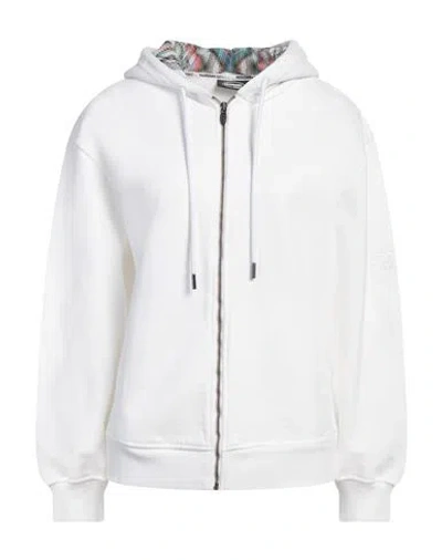 Missoni Woman Sweatshirt White Size L Cotton