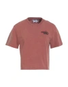 Missoni Woman T-shirt Brown Size L Cotton