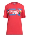 Missoni Woman T-shirt Red Size S Cotton