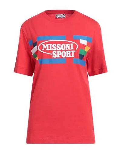 Missoni Woman T-shirt Red Size S Cotton
