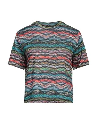 Missoni Woman T-shirt Turquoise Size S Polyester, Elastane In Blue