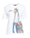 Missoni Woman T-shirt White Size L Cotton