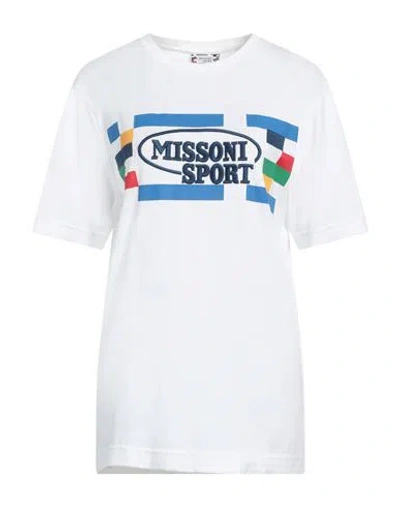 Missoni Woman T-shirt White Size M Cotton