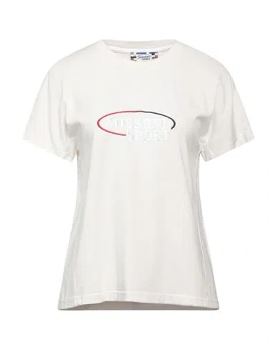 Missoni Woman T-shirt White Size Xl Cotton
